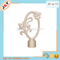 painting telescopic shower curtain rod with leaf finials